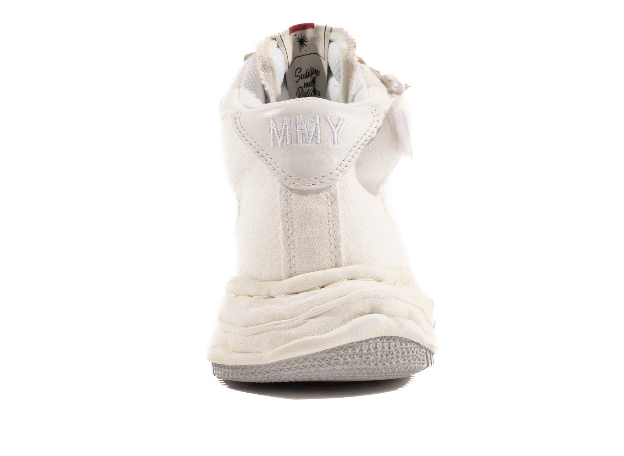 Maison Mihara Yasuhiro Canvas Wayne High-Top Sneaker in White