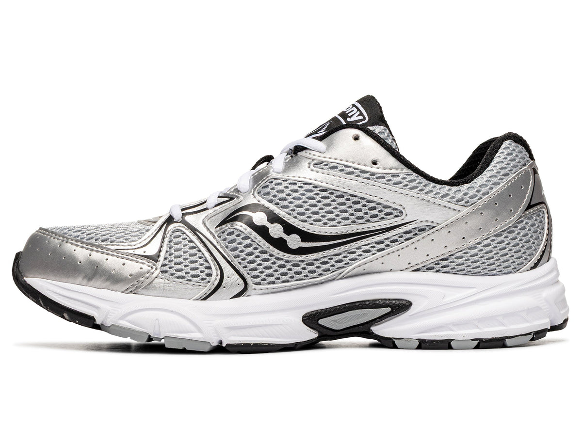 Saucony Ride Millennium in 'Silver / Black'