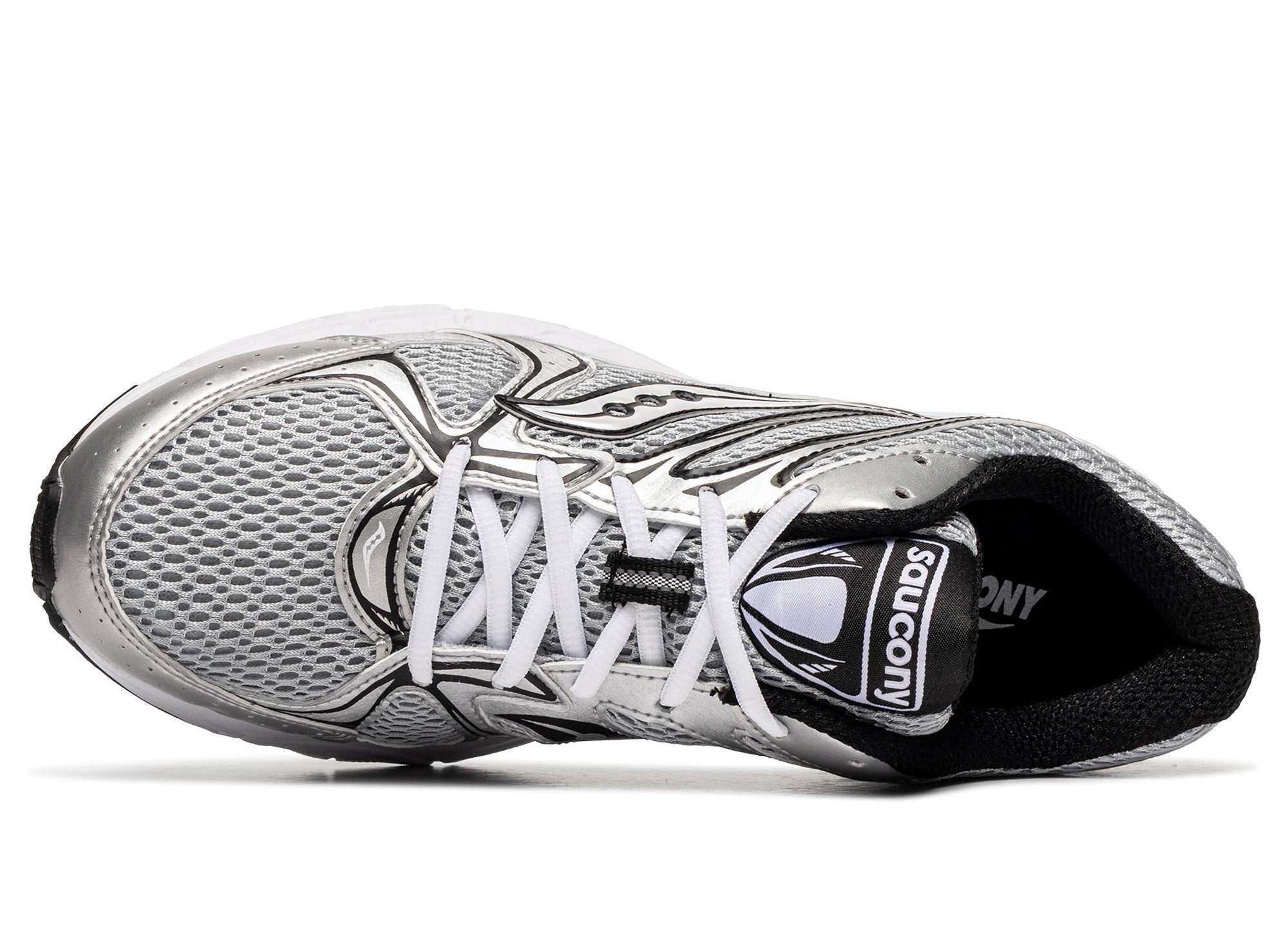 Saucony Ride Millennium in 'Silver / Black'