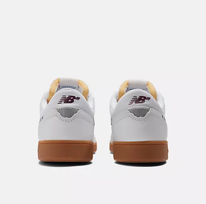 New Balance Numeric 508 Westgate White Burgundy Gum Shoes
