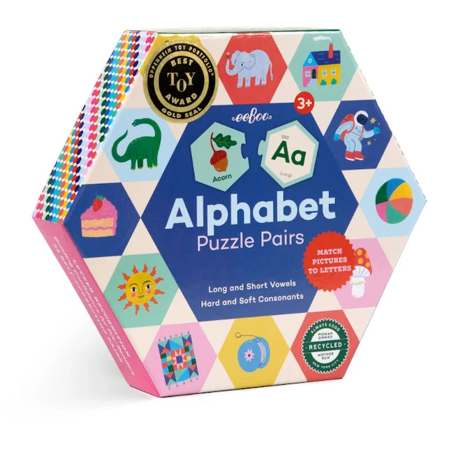 Alphabet Hexagon Puzzle Pair