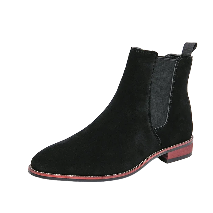 Antoine Rivière Leather Suede Chelsea Boots