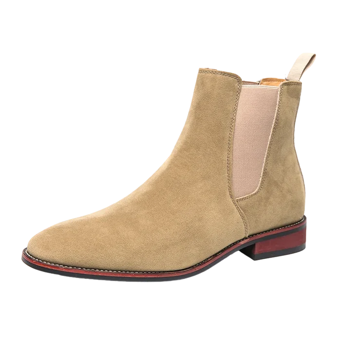 Antoine Rivière Leather Suede Chelsea Boots
