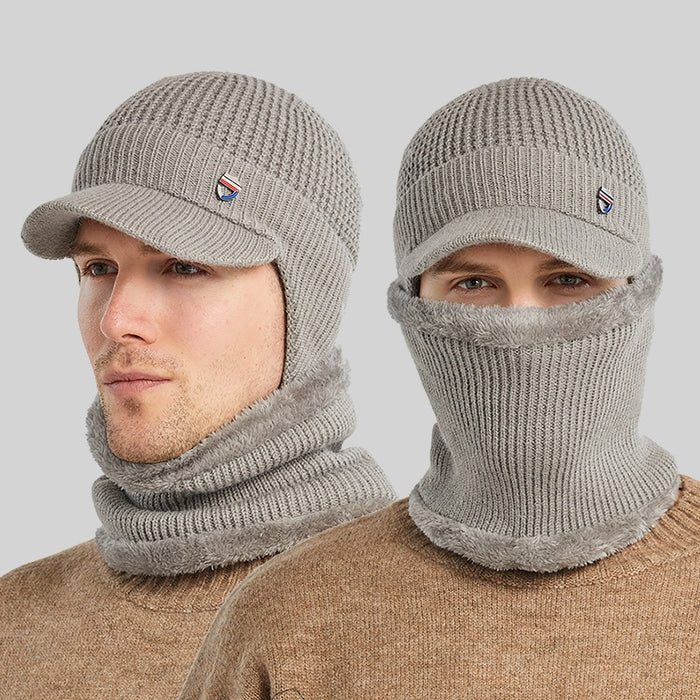 winter hat with face covering