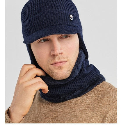 face warmer with hat