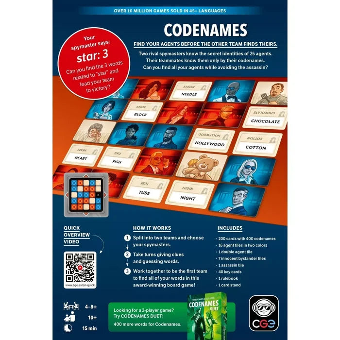 Codenames 2.0 New Edition