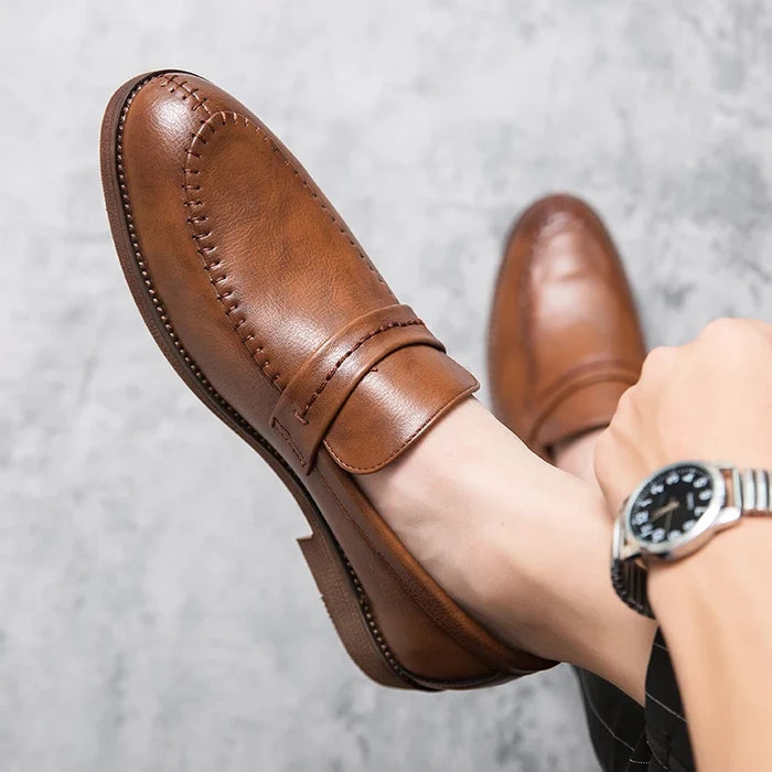 Cosimo Venturi Elegant Leather Loafers
