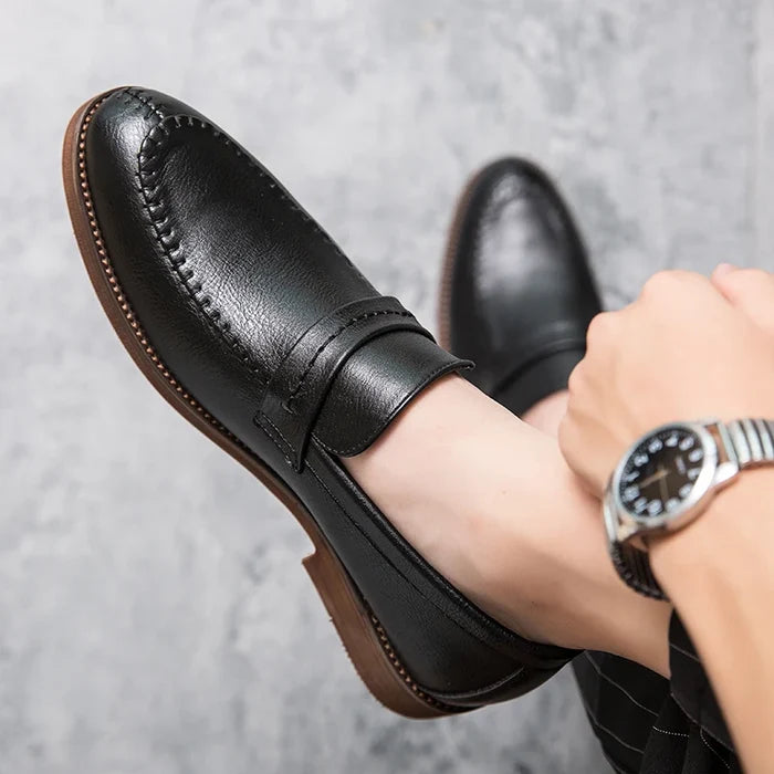 Cosimo Venturi Elegant Leather Loafers
