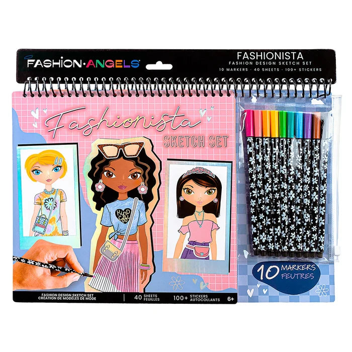 Fashionista Sketch Set W/Markers