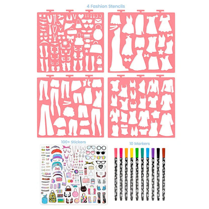 Fashionista Sketch Set W/Markers