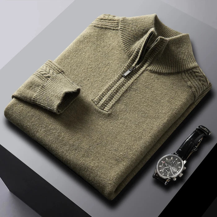 Filippo Lippi Cashmere Zipper-collar Sweater