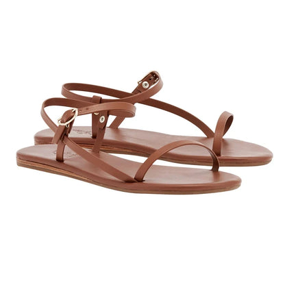 Filothei Leather Cotto sandals 3-4