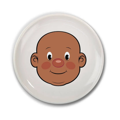 Food Face Plate Brown