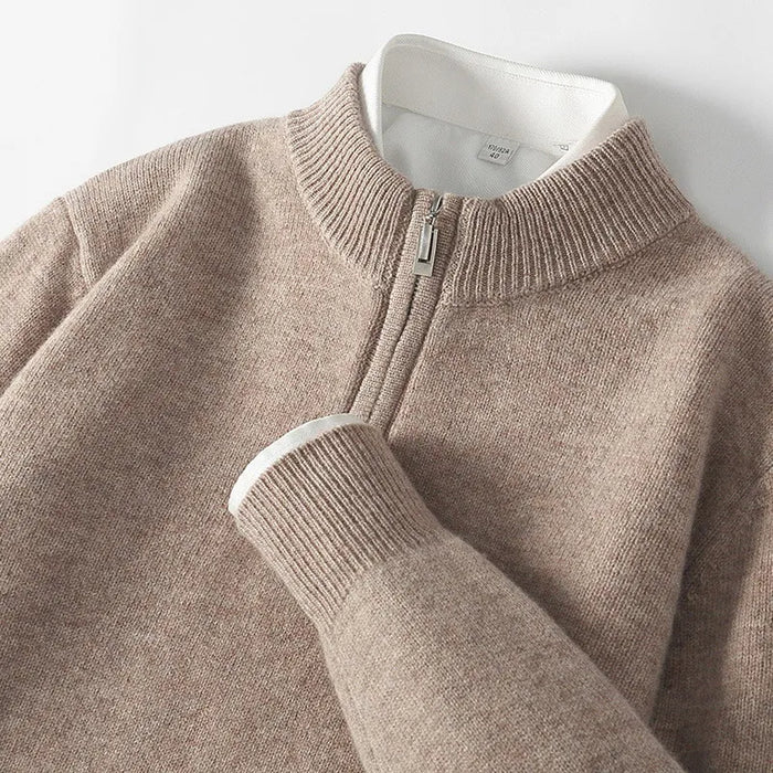 Giuliano Bugiardini Zipper Cashmere Sweater