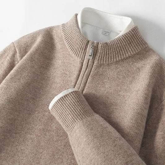 Giuliano Bugiardini Zipper Cashmere Sweater