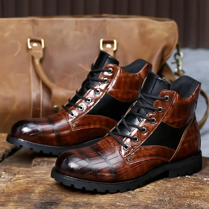 Jacopo Bellini Croc Leather Boots