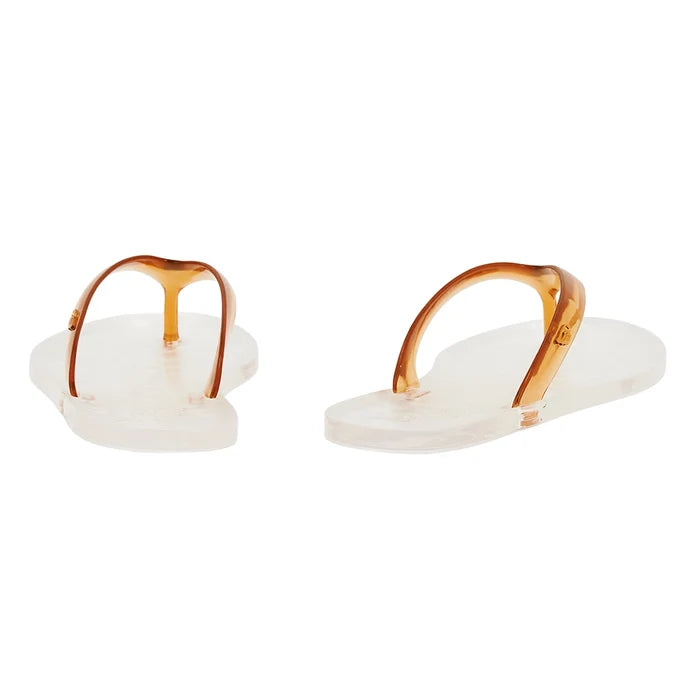 Jelly Flip Flop Caramel/Clear
