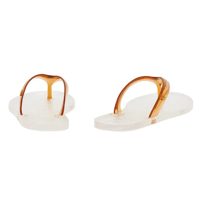 Jelly Flip Flop Caramel/Clear