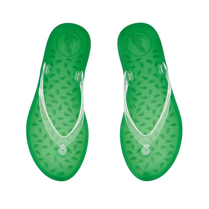 Jelly Flip Flop Clear/Green