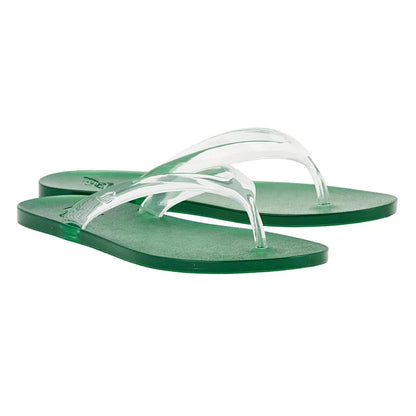 Jelly Flip Flop Clear/Green