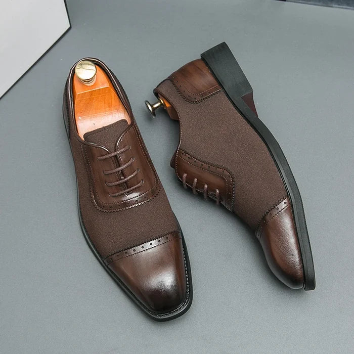Luca Pellegrini Leather Oxford Brogues Shoes