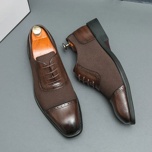 Luca Pellegrini Leather Oxford Brogues Shoes