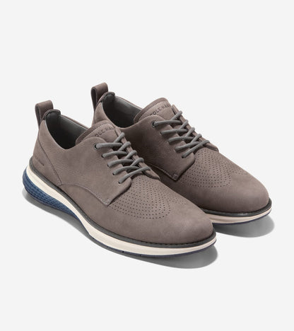C40559:STORM CLOUD NUBUCK  / INDIAN TEAL / IVORY