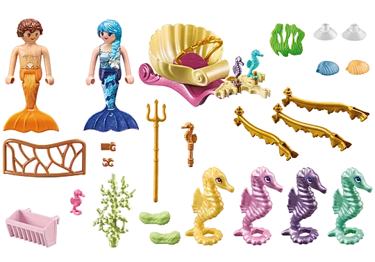 Mermaid Seahorse Carriage