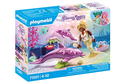 Mermaid With Dolphins