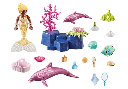Mermaid With Dolphins