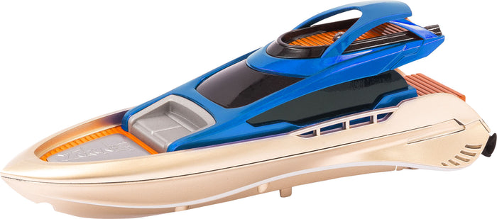 Mini Rc Motor Yacht Blue