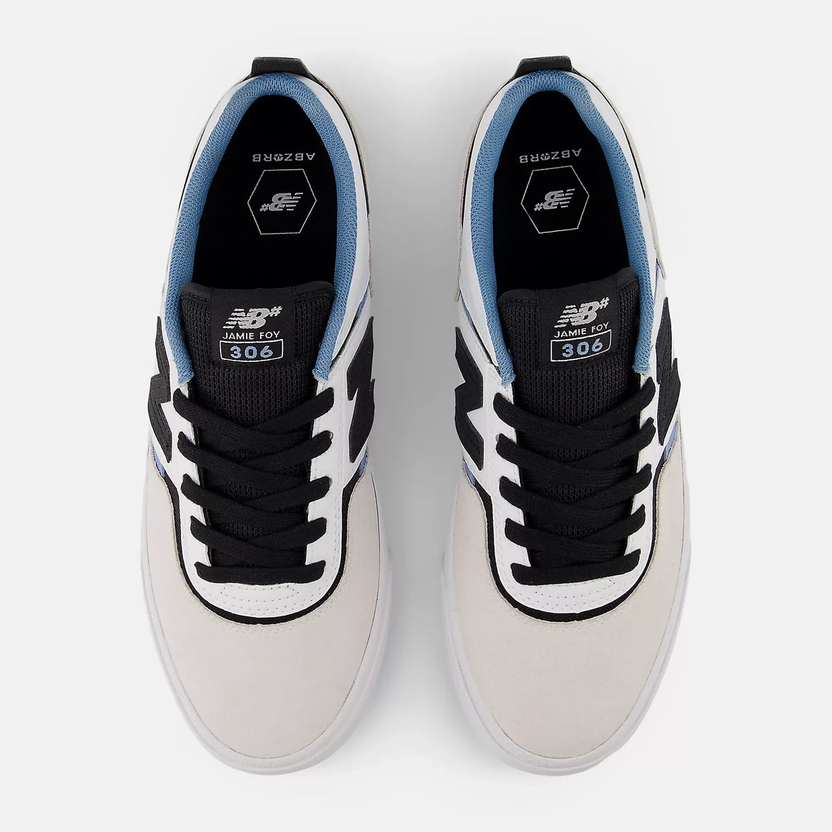 New Balance Numeric 306 Jamie Foy Light Grey / White Shoes (NM306NMA)