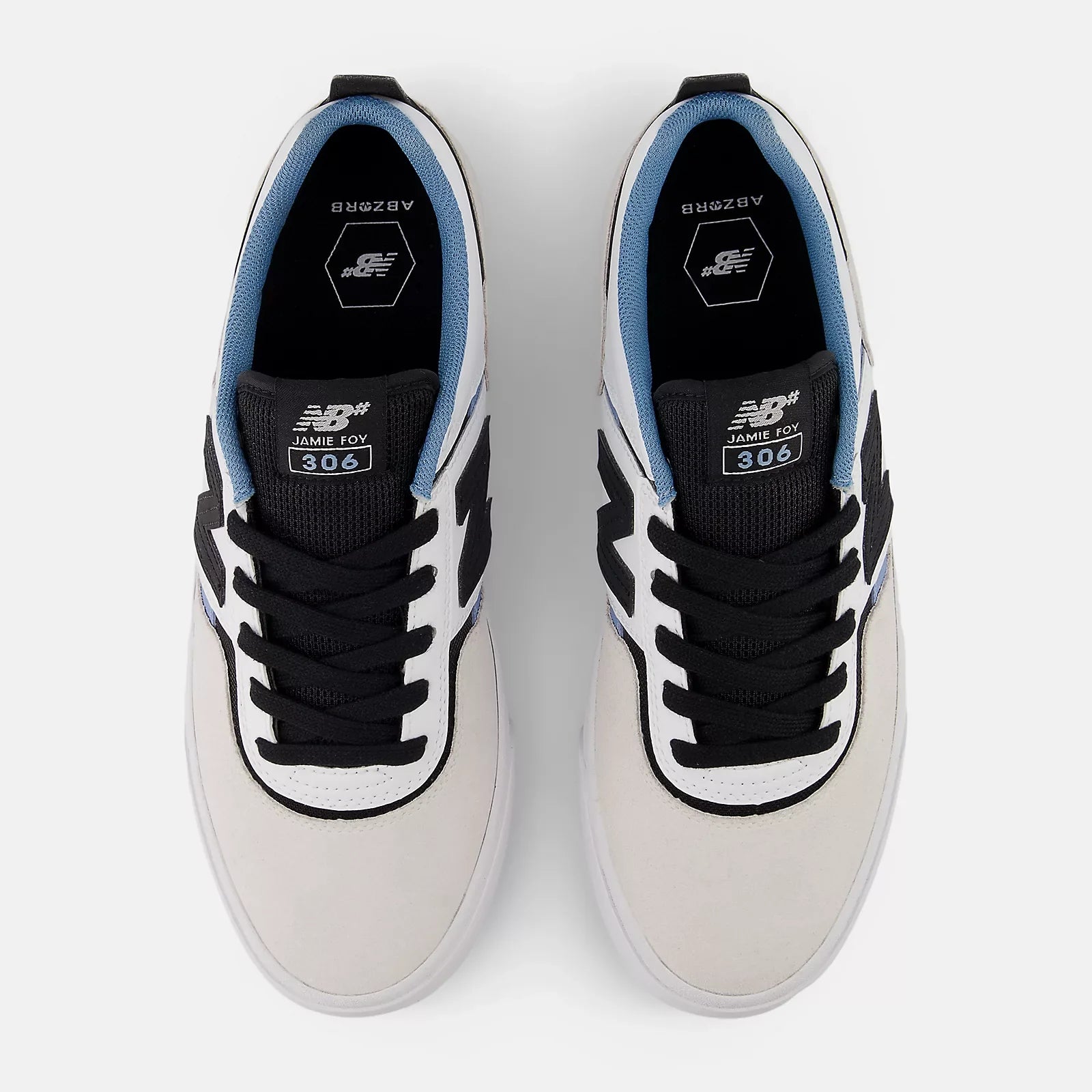 New Balance Numeric 306 Jamie Foy Light Grey / White Shoes (NM306NMA)