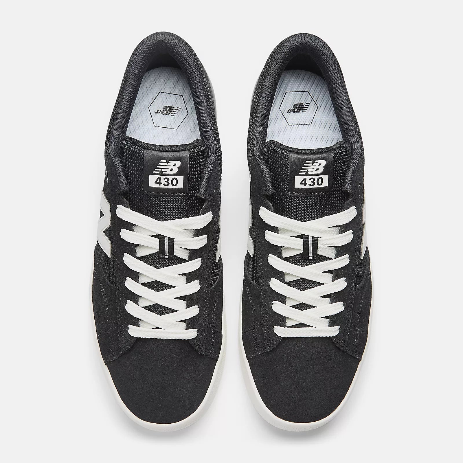 New Balance Numeric 430 Black/White Shoes (NM430BWH)