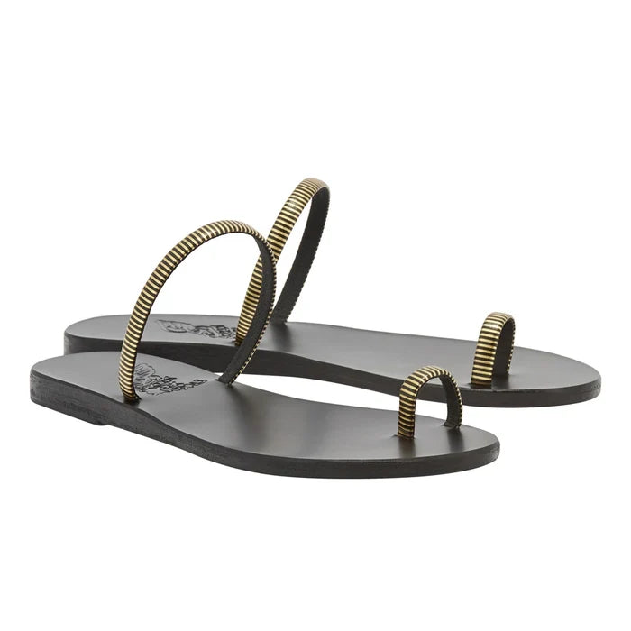 Nora Gold sandals 3-4 view