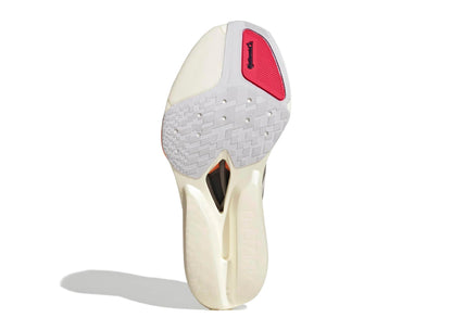 Adidas Adizero Prime X3 Strung in Footwear White / Lucid Red