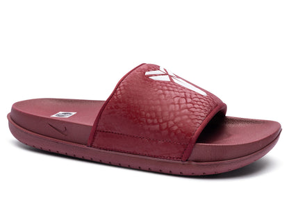 Nike Kobe Offcourt Slide in Team Red / White