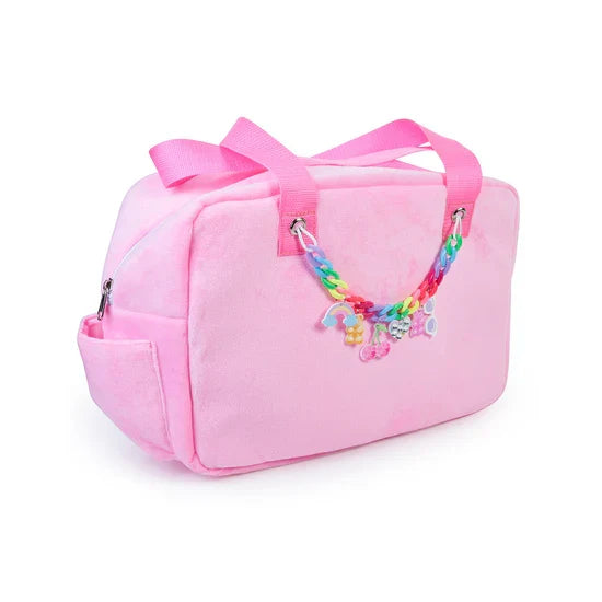 Pink Tote With Charms