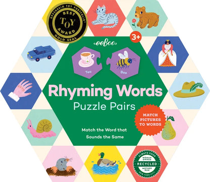 Rhyming Worlds Puzzle Pairs Hexagon