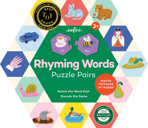 Rhyming Worlds Puzzle Pairs Hexagon