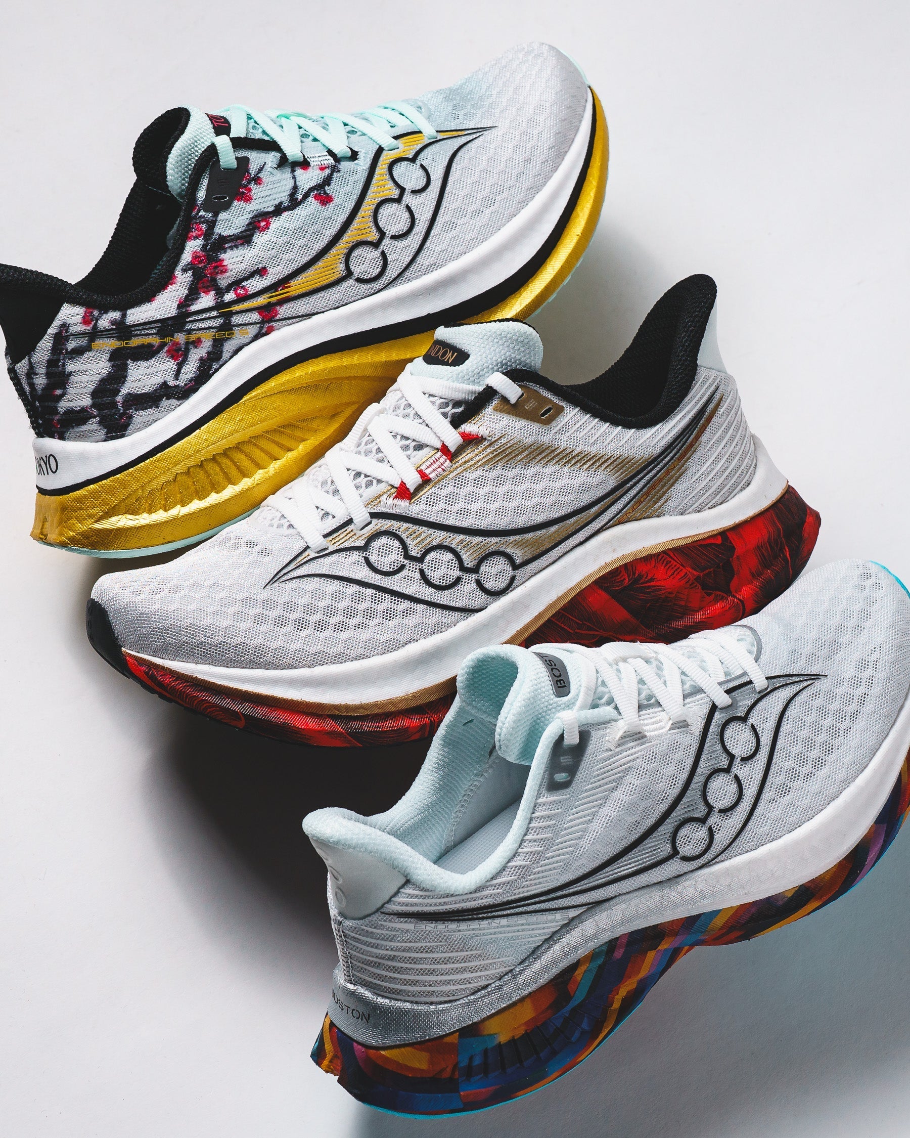 Saucony Men Endorphin Speed 5 White Fleur S21007-401