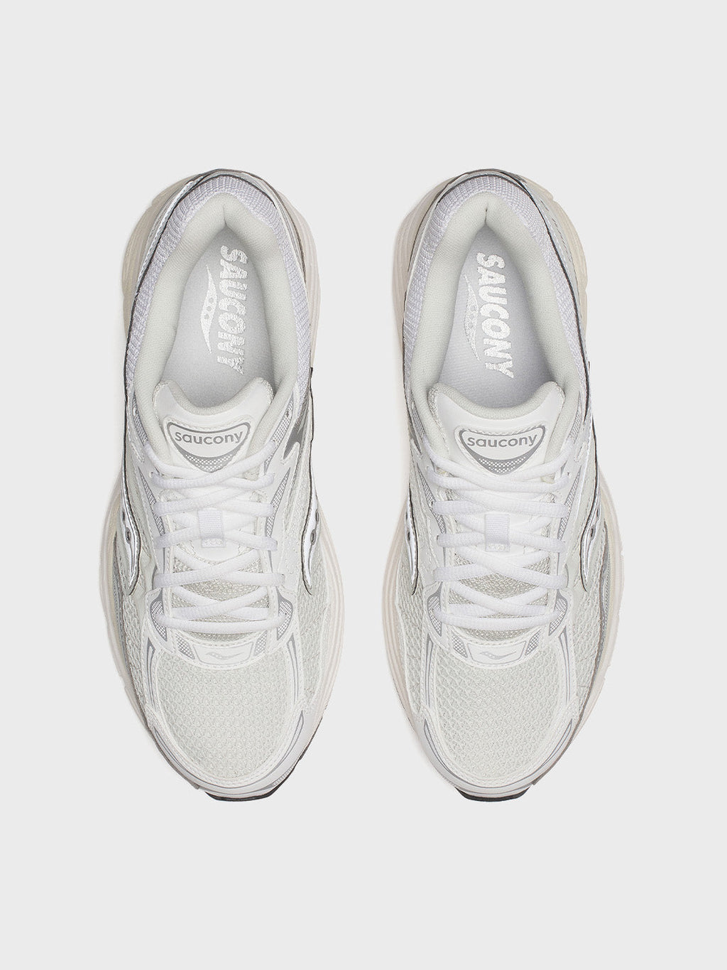 Saucony Progrid Omni 9 Sneakers | White/Silver