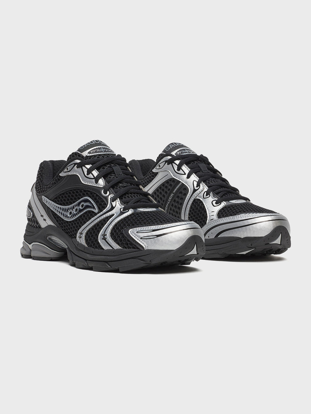 Saucony Progrid Triumph 4 Sneakers | Black/Silver