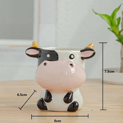 Vinthentic 6pcs Animal Flower Pots
