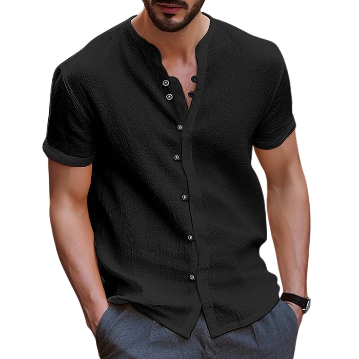 Vinthentic Giomano Men's Linen Button-up