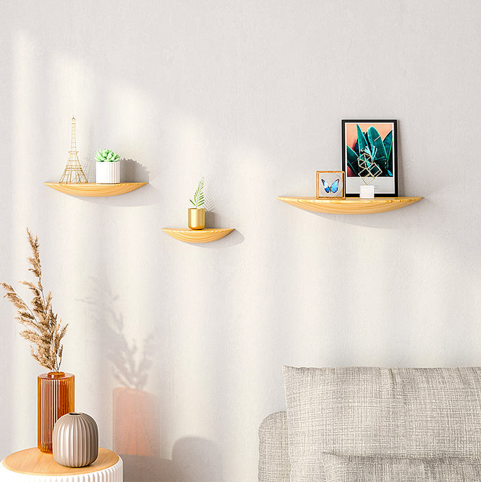 Vinthentic Semicircle Wood Wall Shelves
