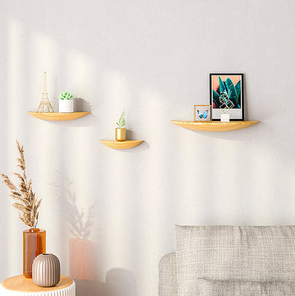 Vinthentic Semicircle Wood Wall Shelves