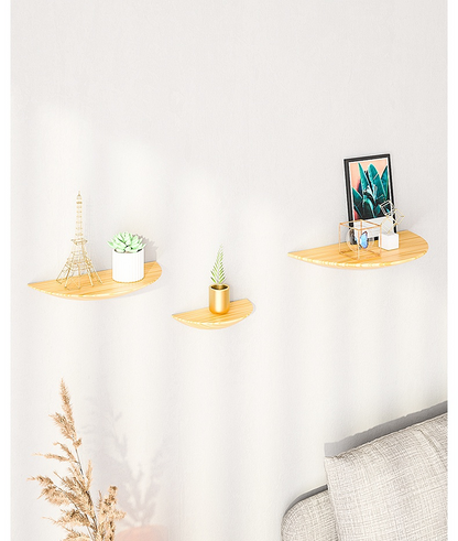 Vinthentic Semicircle Wood Wall Shelves