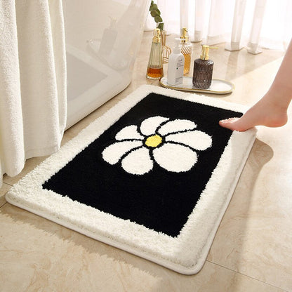 Vinthentic's Pansy Absorbent Bath Rug